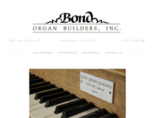 Tablet Screenshot of bondorgans.com